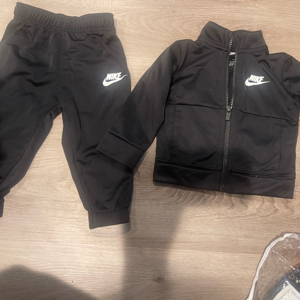 Nike Black Jacket and Pants Set